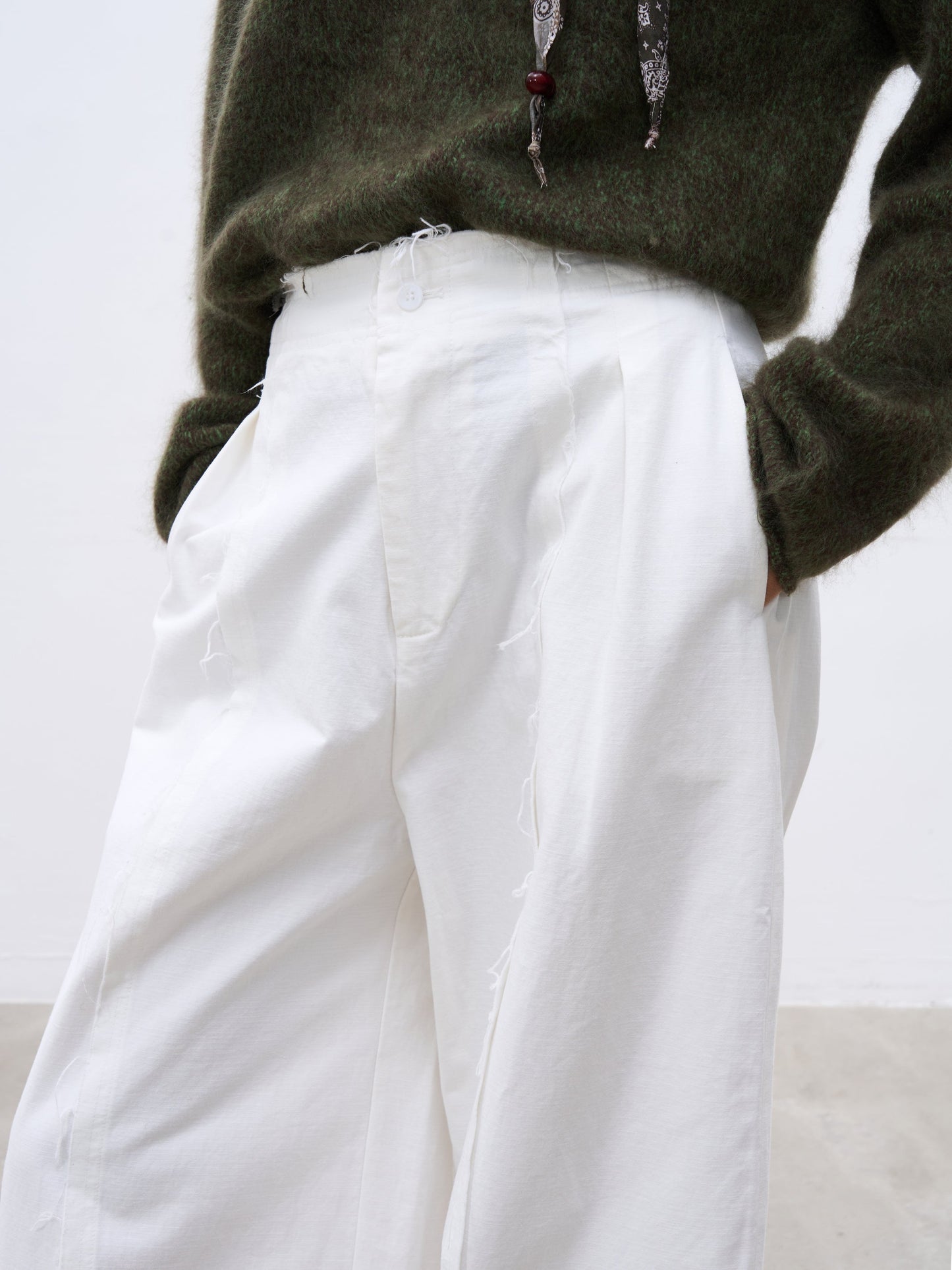 Straight-Leg High-Waisted Wide-Leg Pants