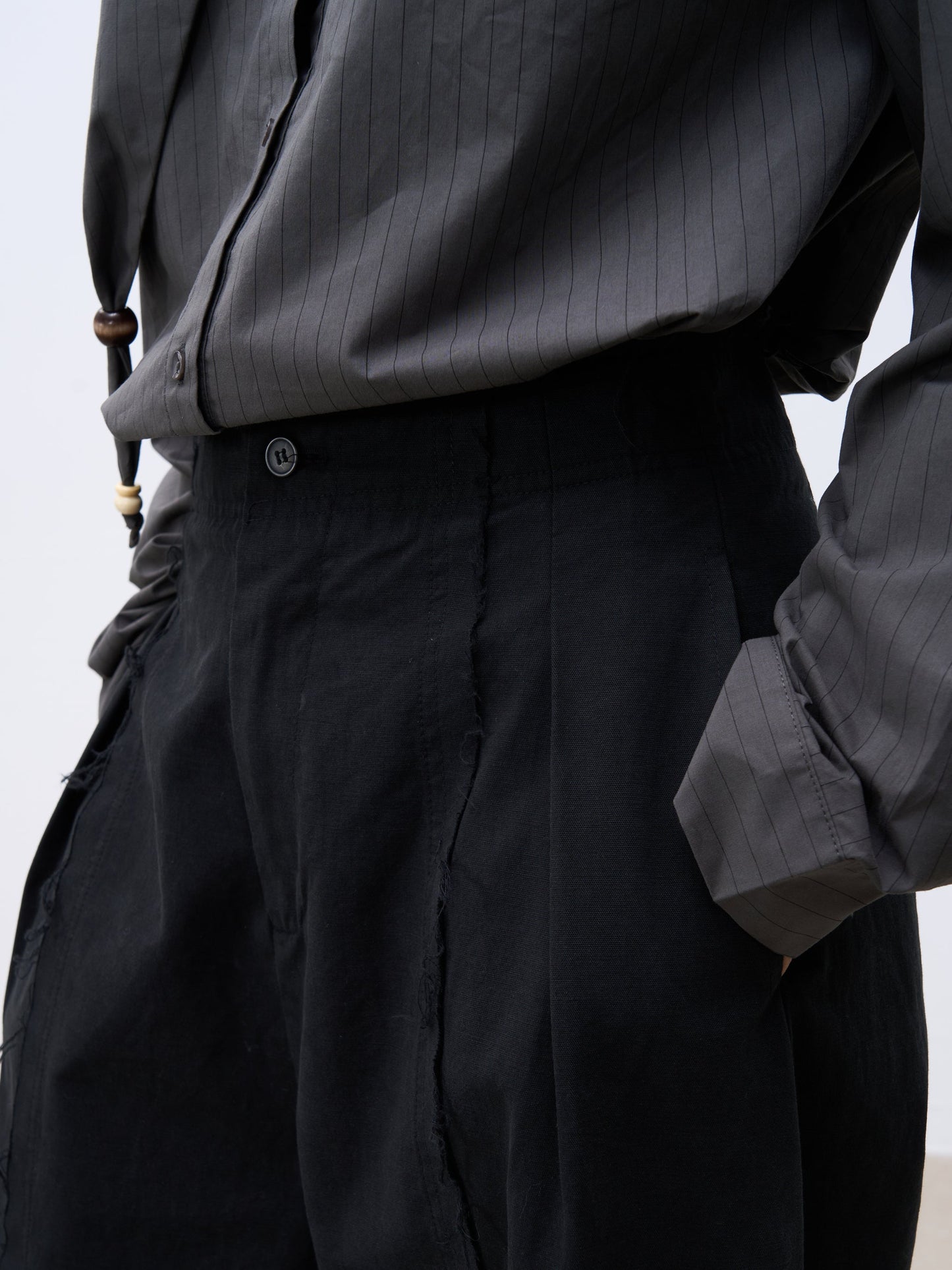 Straight-Leg High-Waisted Wide-Leg Pants