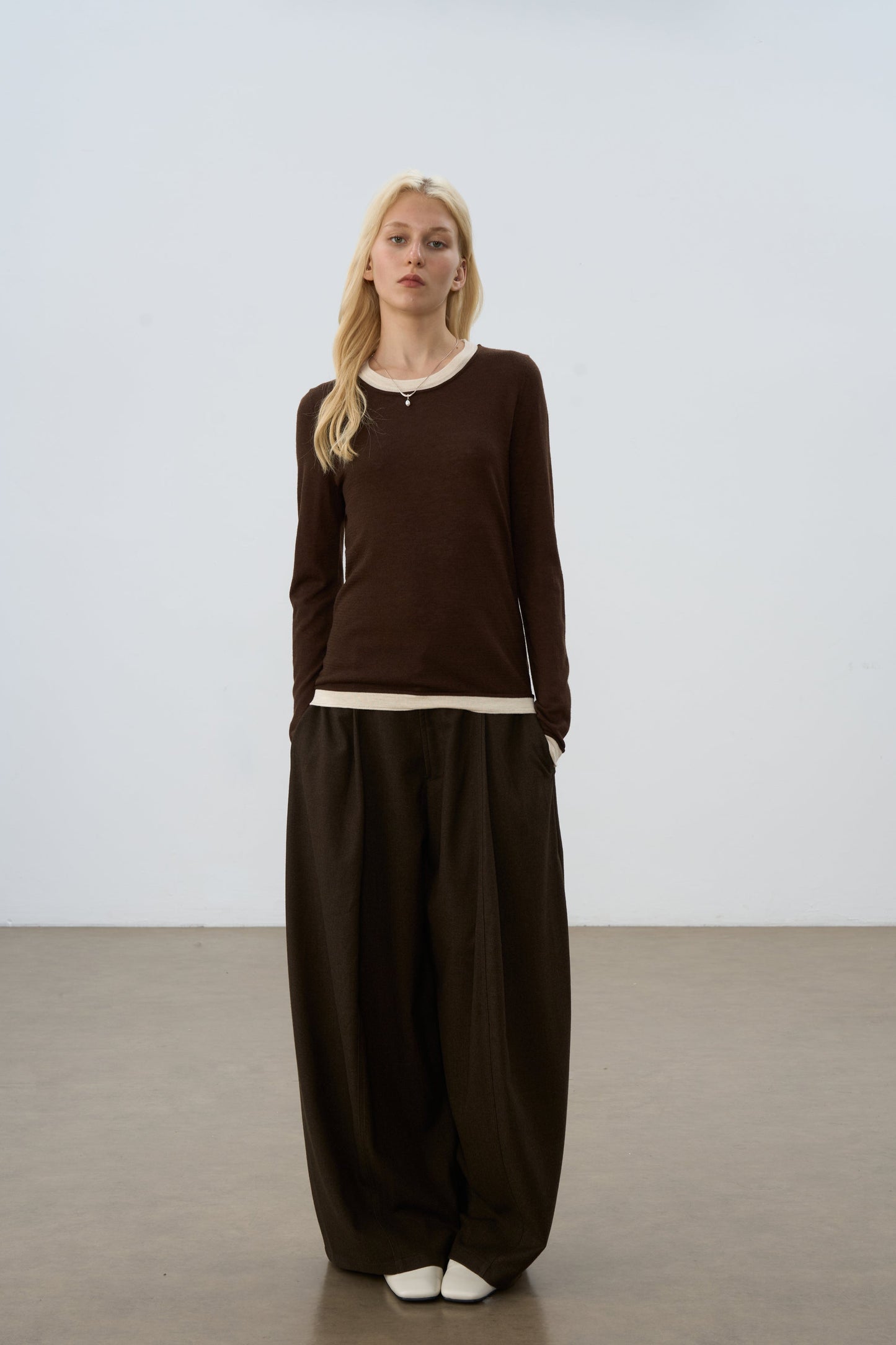 High-Waisted Wide-Leg Pants with Elegant Drape