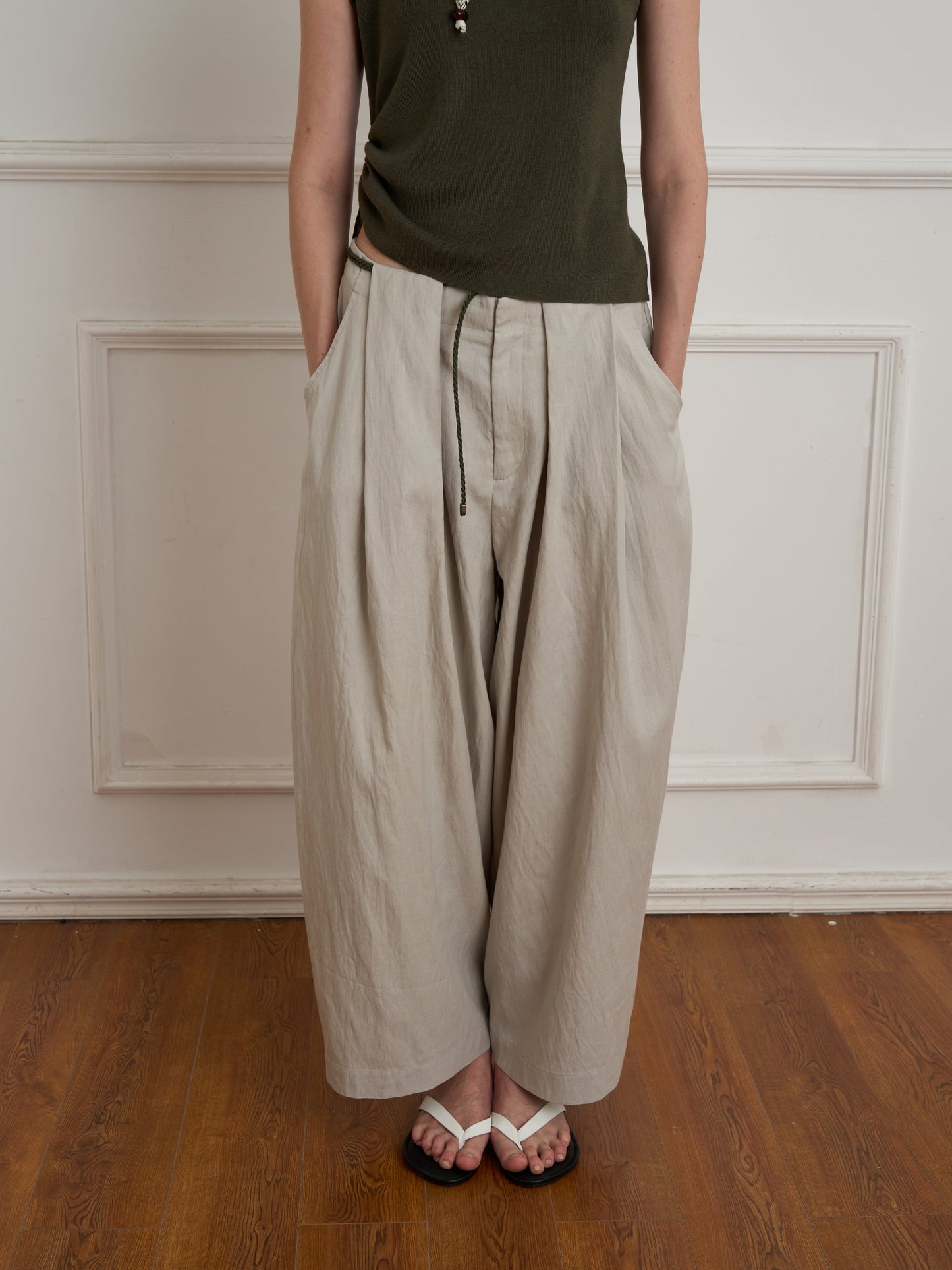 Relaxed-Fit Quick-Dry Wide-Leg Pants for Women