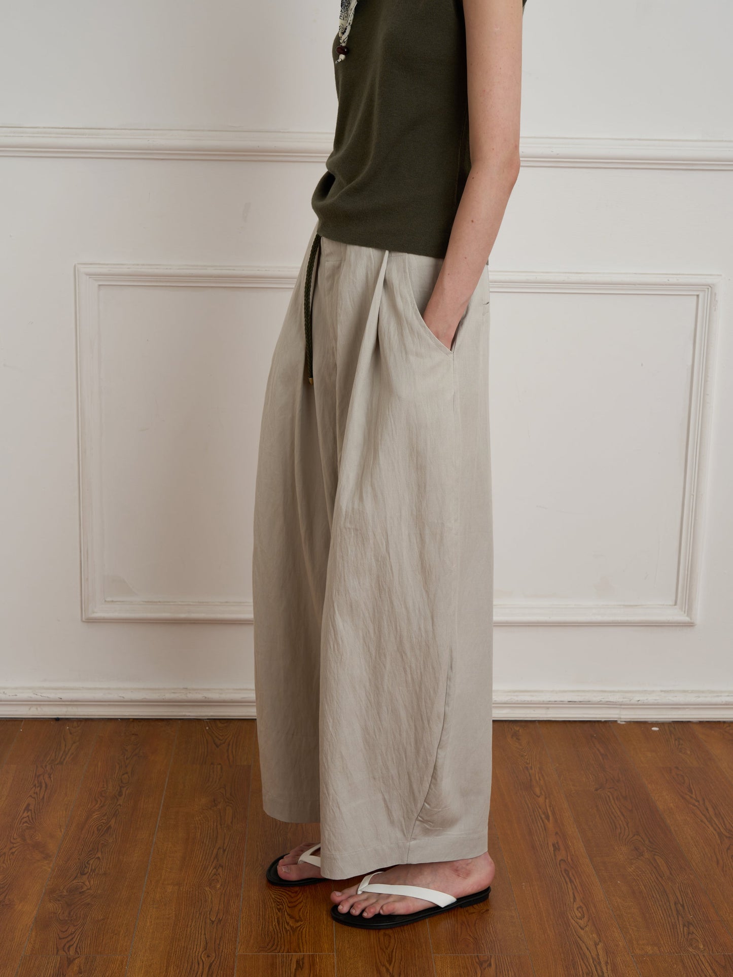 Relaxed-Fit Quick-Dry Wide-Leg Pants for Women