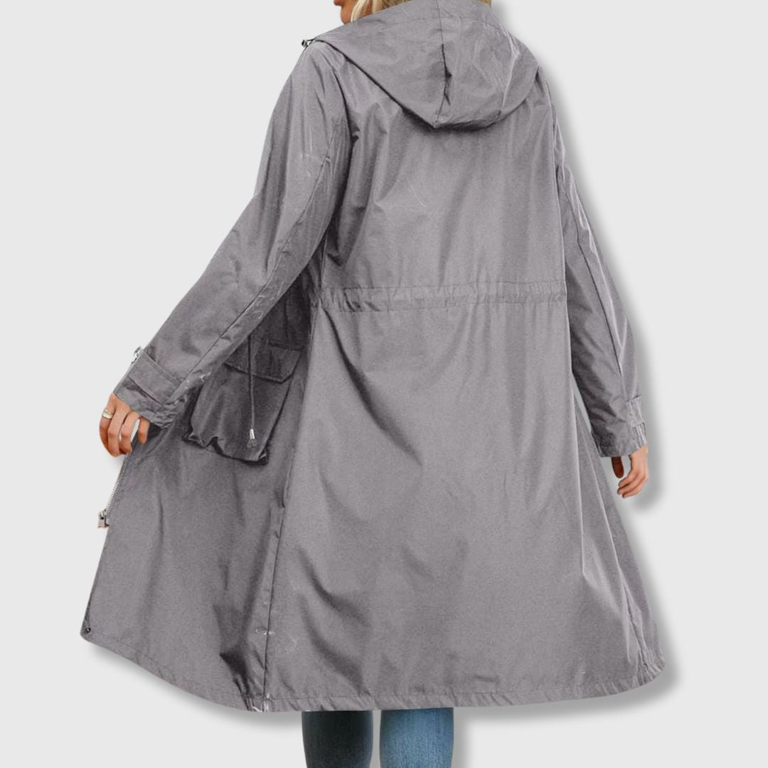 LILLY | CHIC HOODED TRENCH COAT