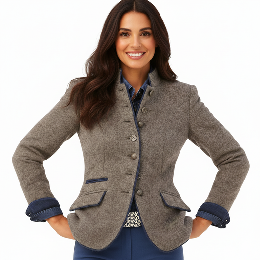 SOPHIA | TAILORED WINTER BLAZER WITH ELEGANT TUMMY COVERAGE