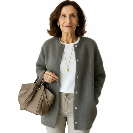 AVERY ELEGANT BUTTONED KNIT JACKET