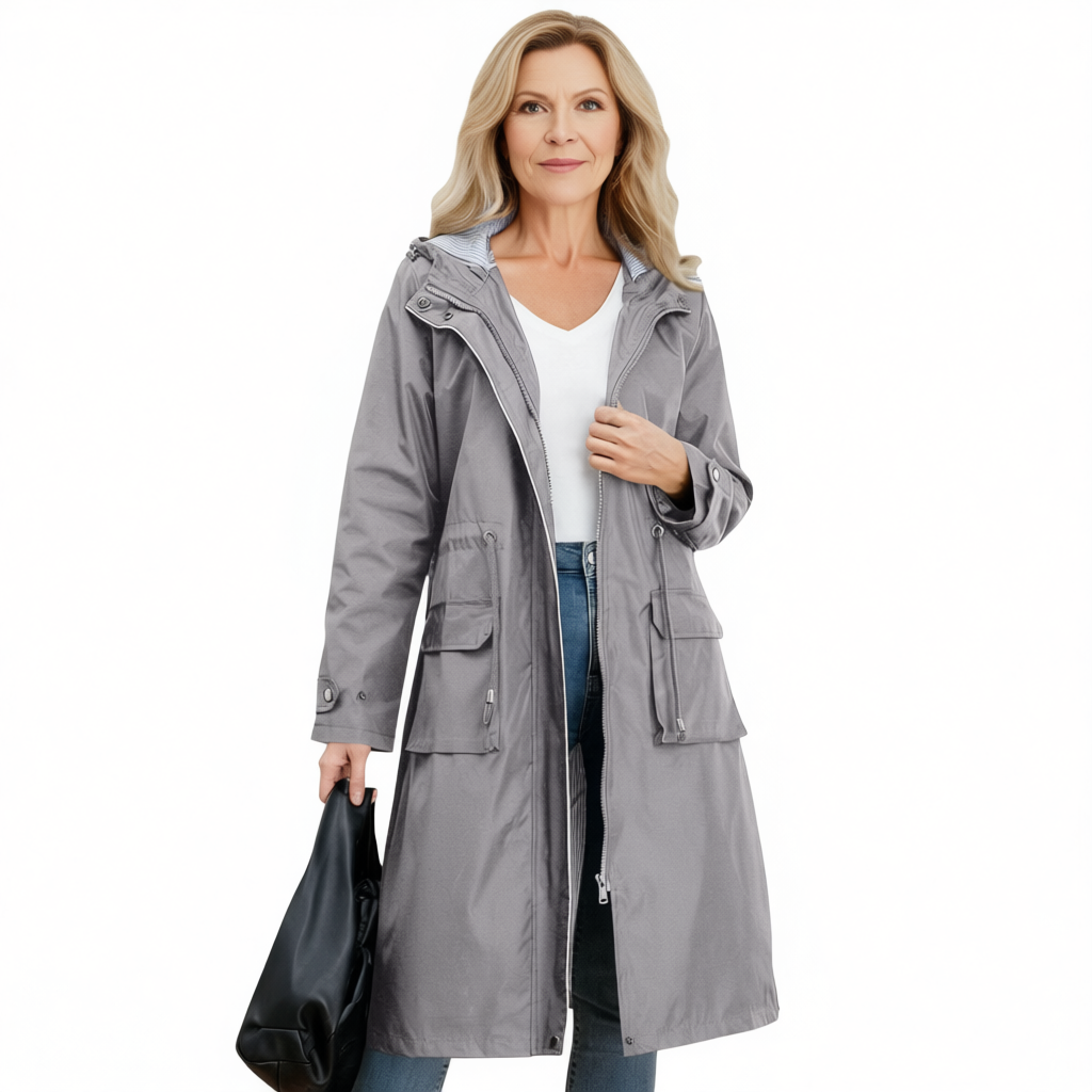 LILLY | CHIC HOODED TRENCH COAT
